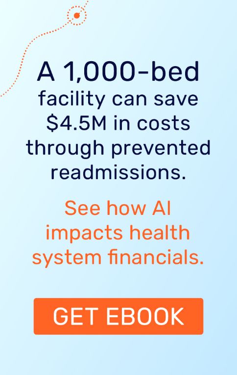 See how AI impacts health system financials ebook download banner ad