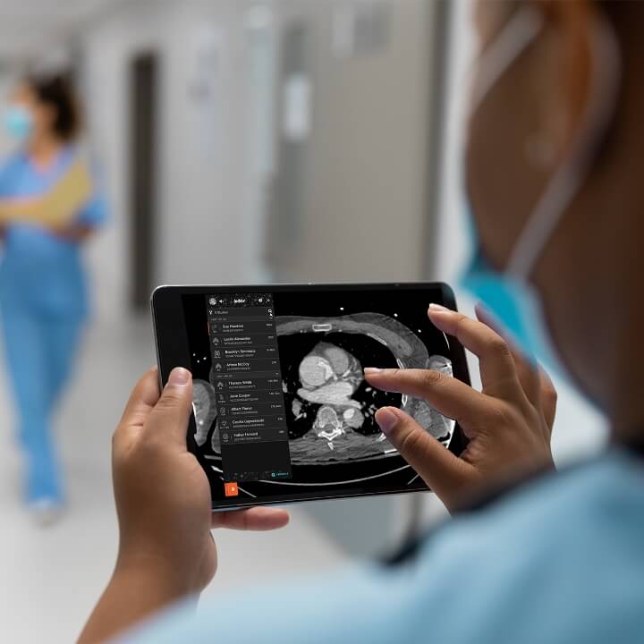 Aidoc imaging on a tablet