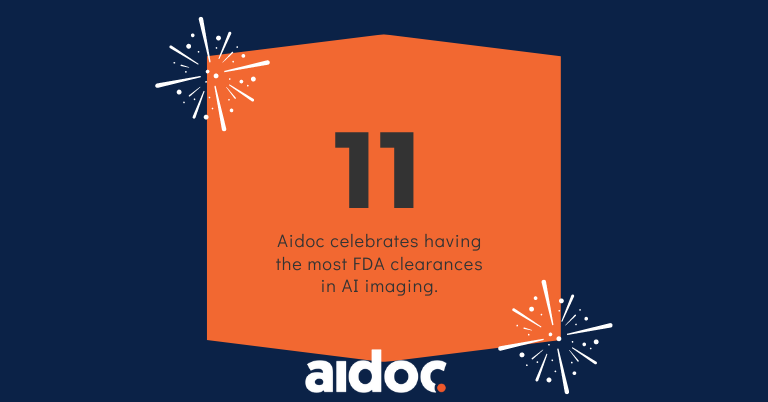 Aidoc celebrates having the most FDA clearances in AI imaging