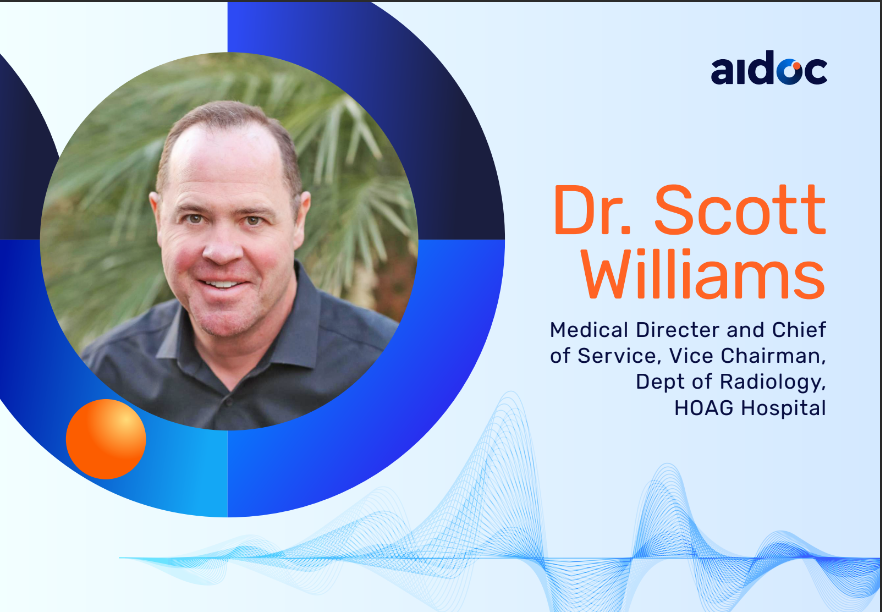 Aidoc Dr. Scott Williams banner ad