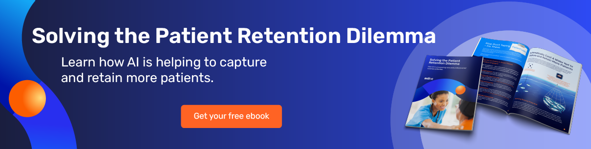 Aidoc banner for downloading your free ebook about solving the patient retention dilemma
