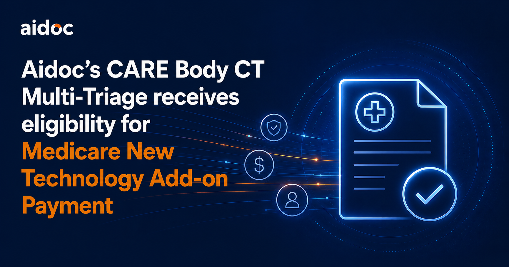 Aidoc’s CARE Body CT Multi-Triage receives eligibility for Medicare New Technology Add-on Payment