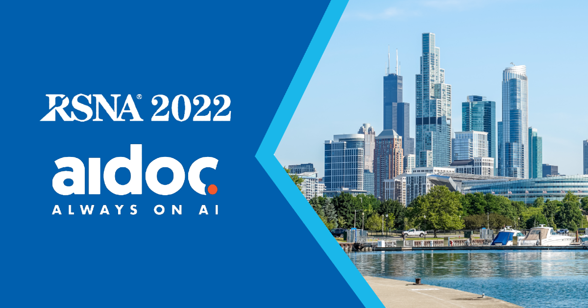 RSNA 2022 with Aidoc logo