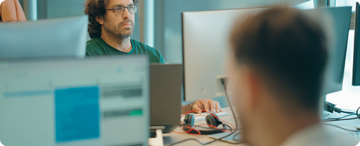 Aidoc team reviewing screens