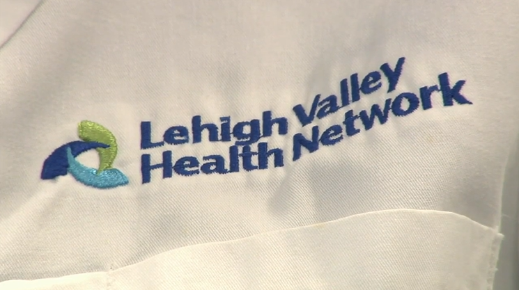 Lehigh Valley Health Network logo embroidered on a pocket